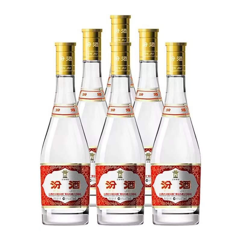 Fenjiu Xinghua Village Huanggai Bofen 53 degrees 475ml*6 bottles of Fen-flavor liquor