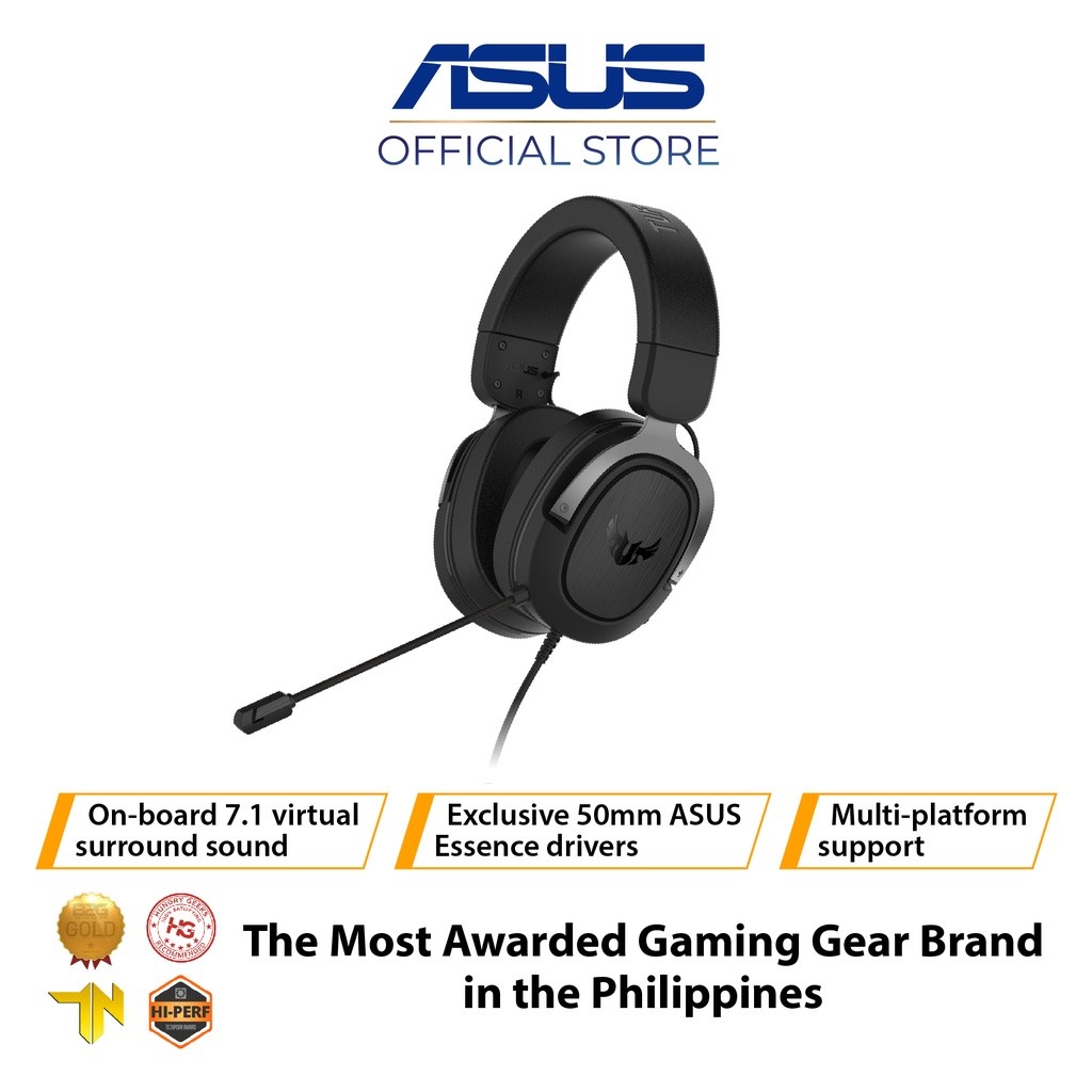 ASUS TUF Gaming H3 Virtual 7.1 Surround Sound Gaming Headset